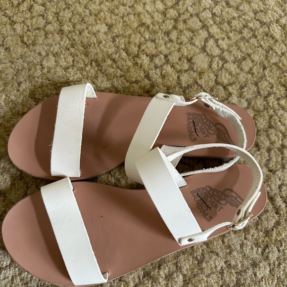 Ancient Greek White Clio Sandal - Picture 4 of 7